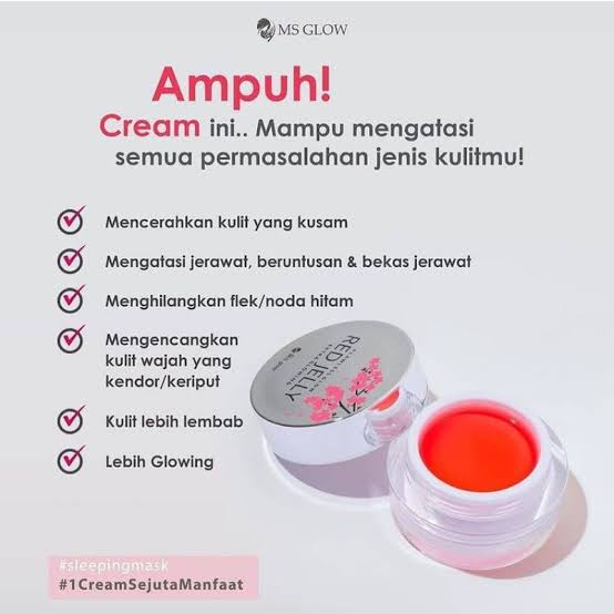 MS GLOW RED JELLY/RED JELLY MS GLOW ORIGINAL