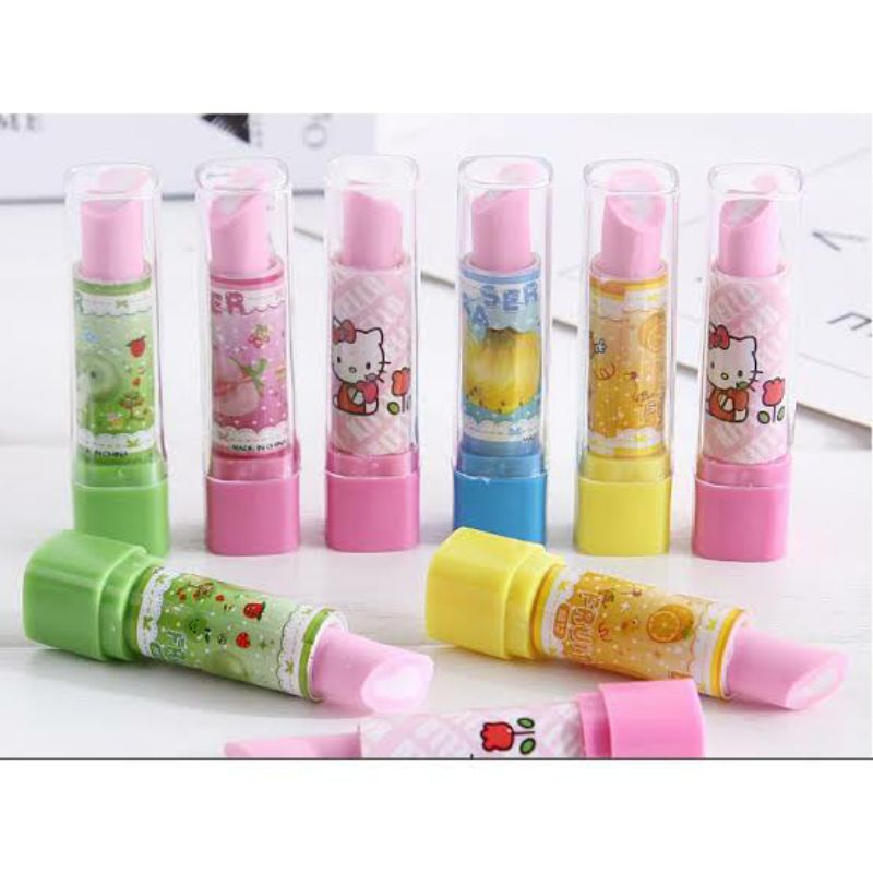 

Penghapus Pensil Unik model Lipstick Eraser
