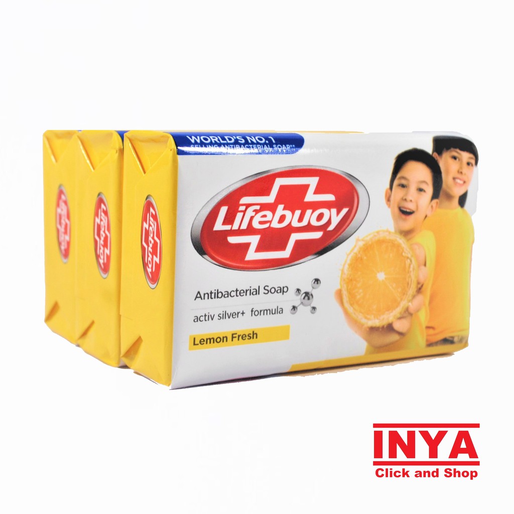 LIFEBUOY LEMON FRESH ANTIBACTERIAL SOAP  75gr - Sabun Batang