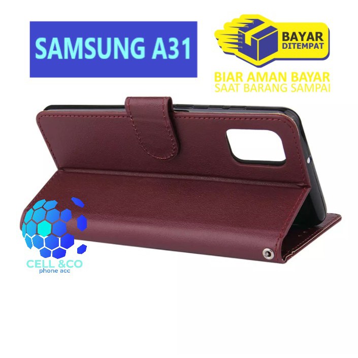 Flip cover SAMSUNG A31 Flip case buka tutup kesing hp casing flip case leather wallet