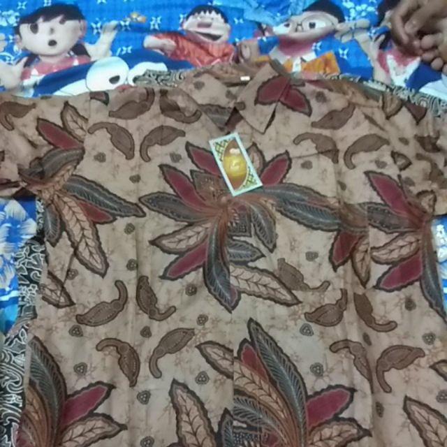 Bswart Batik Hrb026 Kenongo Hem Pendek Padi Pekalongan M L Xl Batik Pria Murah Modern