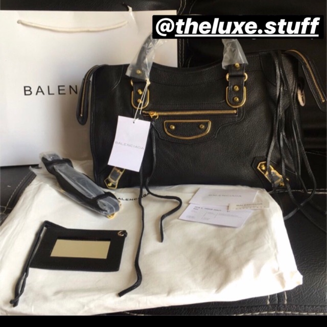 Balenciaga EDGE GHW city metalic size 27