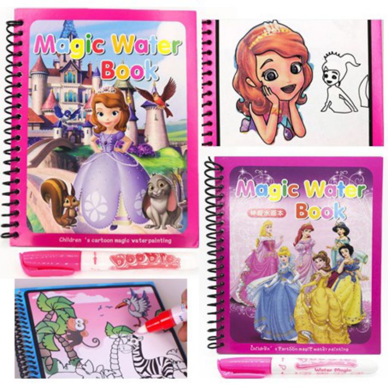 

MAGIC WATER BOOK / WATER DRAWING / BUKU MEWARNAI ANAK MAGIC PENA AIR