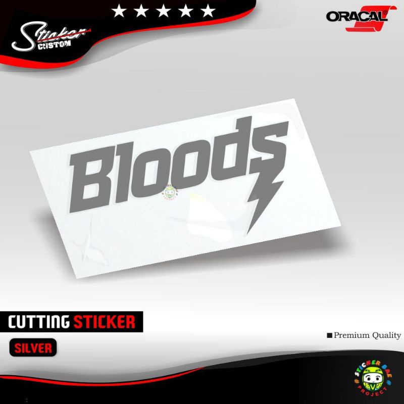 Sticker bloods stiker motor cutting sticker blods stiker distro