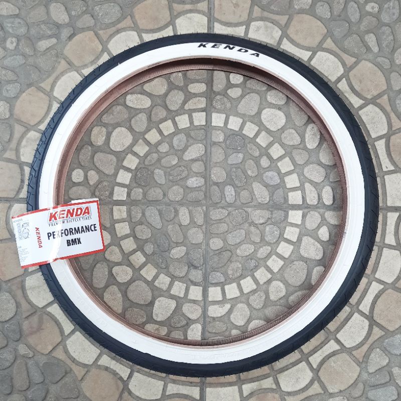 Ban Luar 20 x 1.75 Wall Putih 406 KENDA Sepeda Lipat Seli BMX Minion 20 X 175 1,75 1 75 Hitam Putih 