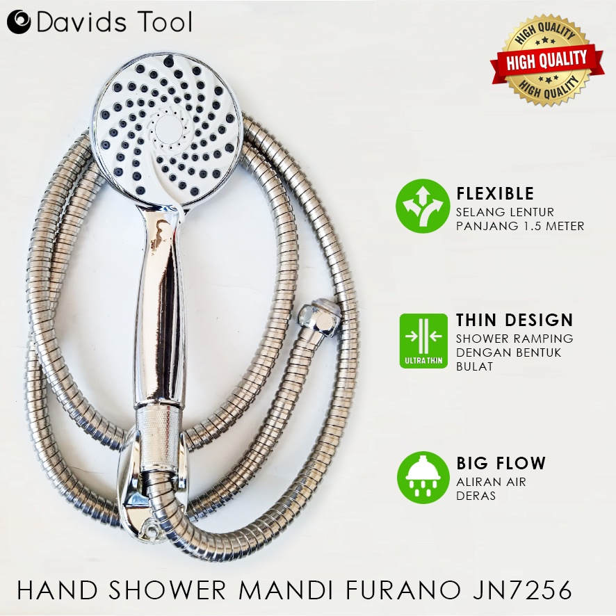 Kepala Shower Mandi Hand Sower Head Furano Bulat JN7256