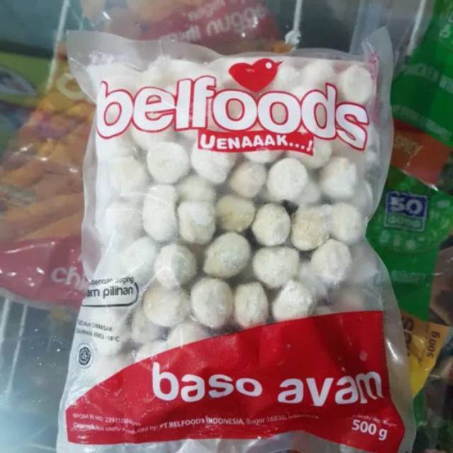 

Belfoods Baso ayam Mini isi 100pc 500gr