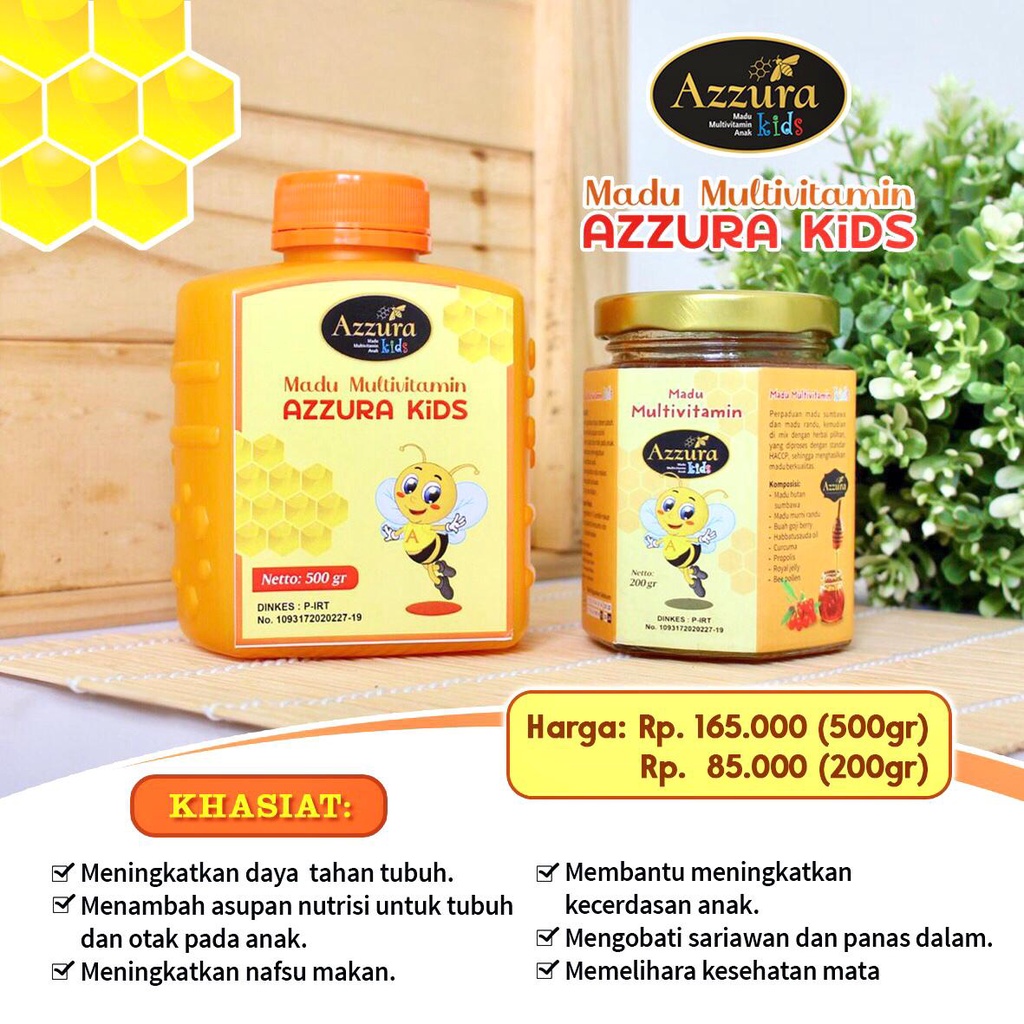 

Madu Anak Multivitamin Kids Azzura | Vitamin Anak Penambah Nafsu Makan