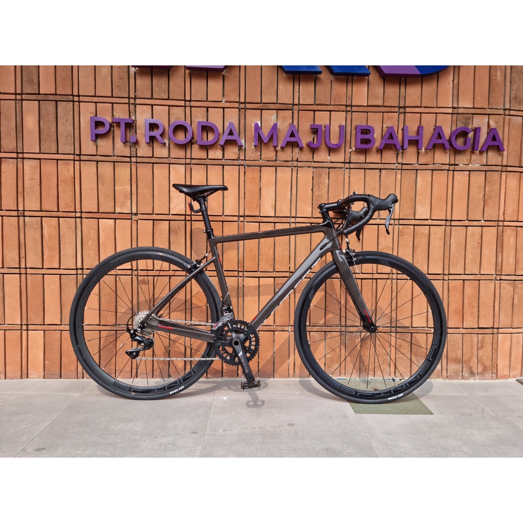 Khusus Gojek/Grab Instan Sepeda Balap Roadbike Element Nerone Full Carbon RD Shimano 105 New 2021 Red Black Garansi Termurah Murah SNI-4