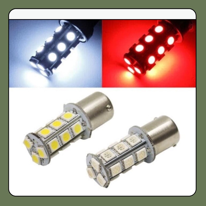 LAMPU REM STOP LAMP LED BAYONET SMD 5050 18 TITIK STROBO KEDIP