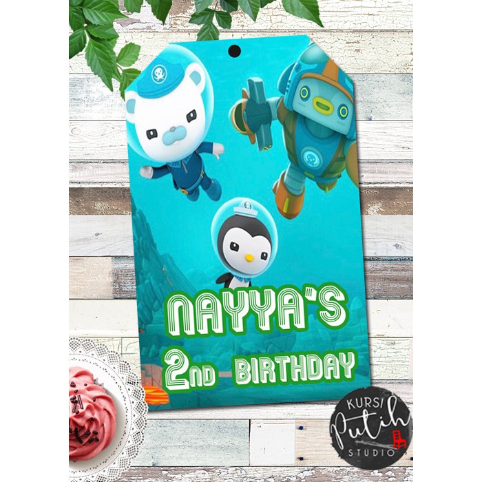 Gift Tag / Birthday Card Tag / Ucapan Ultah Anak tema octonauts