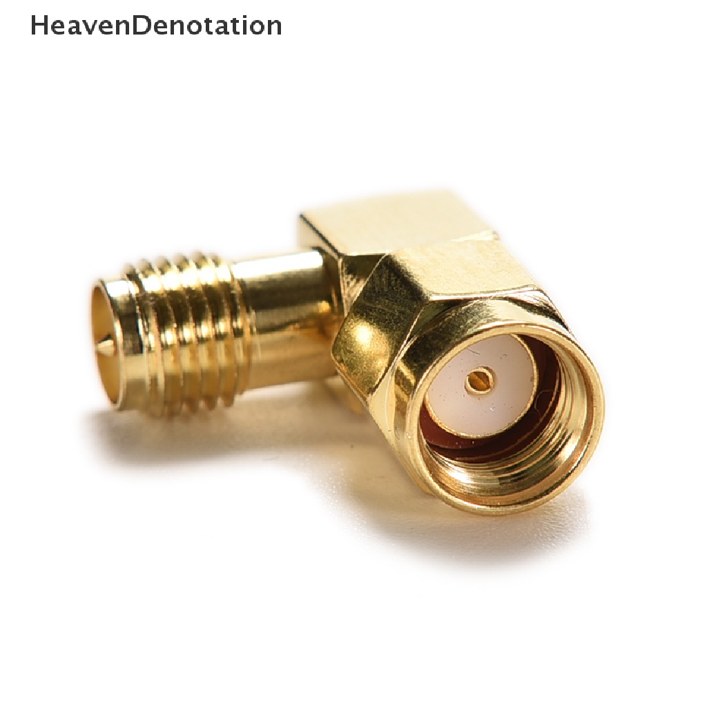 [HeavenDenotation] 1x Adapter 90° RP.SMA male jack to RP.SMA female plug connector right angle