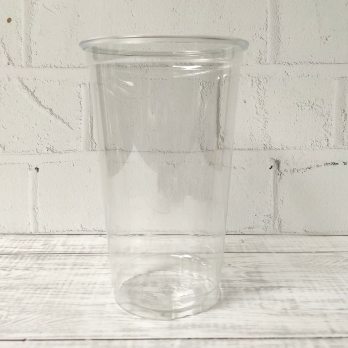 Plastic Cup PET 22oz/Gelas Plastik PET 22oz Tebal - Tanpa Tutup