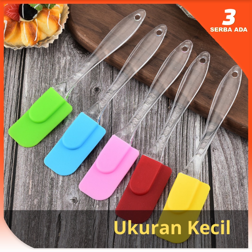 3 Pcs Spatula Silicon Tahan panas Ukuran Besar / Spatula Silikon Tahan Panas / Spatula Masak / Spatu