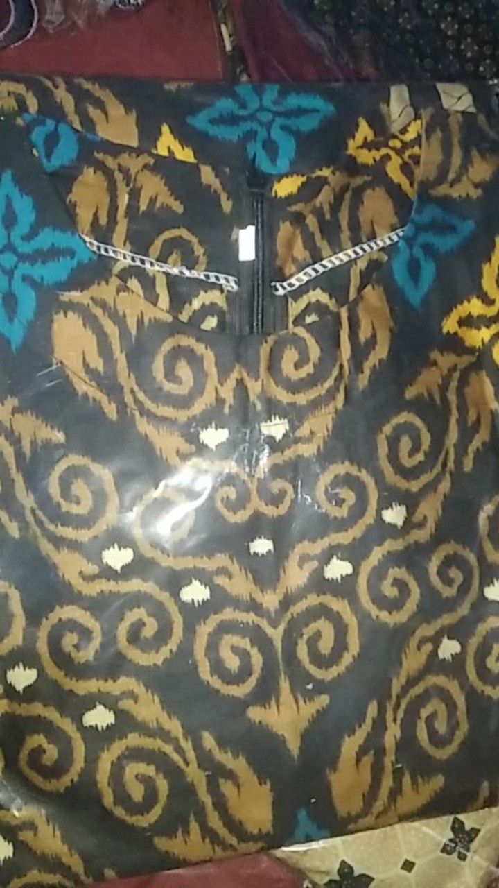 Gamis Batik Sriwedari Maxi Bumil/busui Katun Sogan Allsize & Jumbo