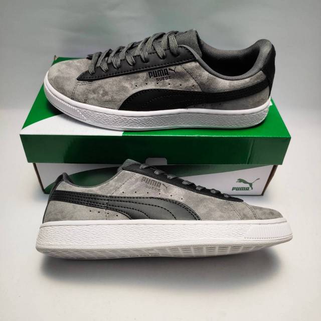 Puma Suede Dark Grey Black