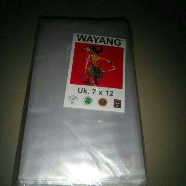Plastik Bening - Plastik PP Wayang 7 x 12 - Plastik Bening - Lembaran