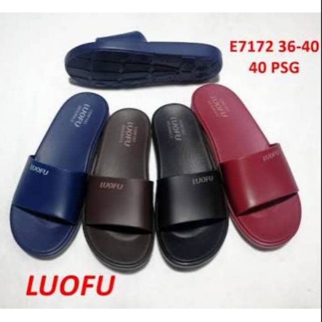 SANDAL SELOP BARA-BARA  WANITA E7172 SANDAL JELLY BARA BARA SANDAL KARET WANITA SANDAL SANTAI WANITA