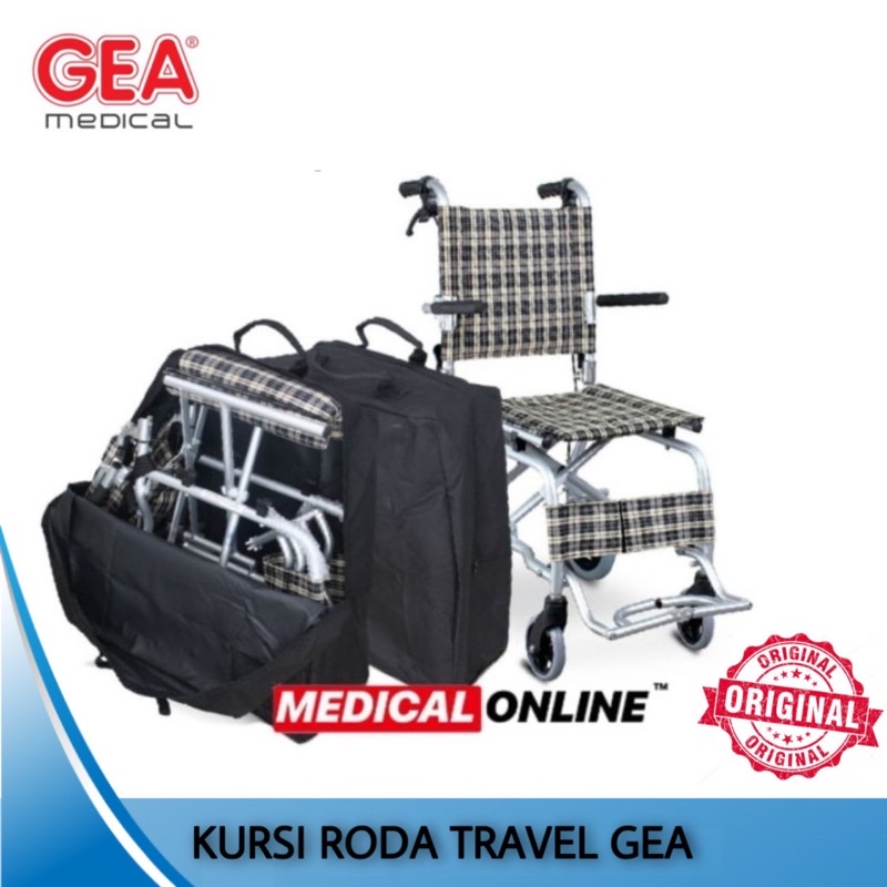 KURSI RODA TRAVELLING FS-804-LABJ-37 GEA MEDICAL ONLINE MEDICALONLINE KURSI RODA TRAVEL GEA