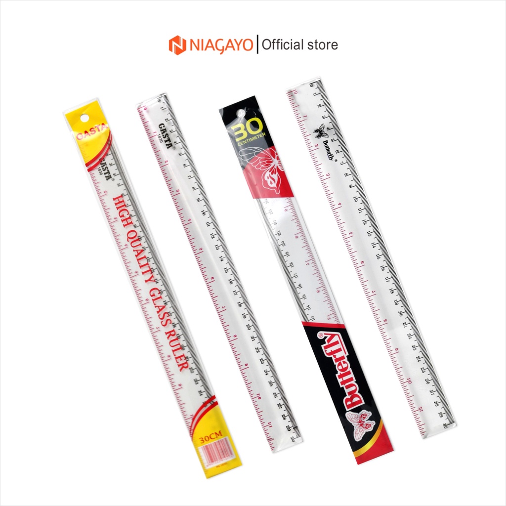 

Penggaris 30 Cm Plastik Murah Merk Butterfly Dan Gasta