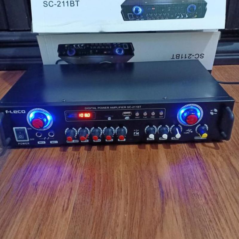Amplifier Fleco SC-211BT - Power Ampli SC 211BT Amplifier Murah