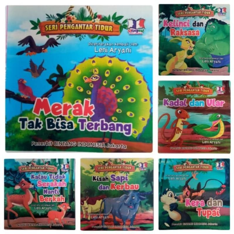 Buku Cerita Anak Pengantar Tidur Full Colour Bilingual