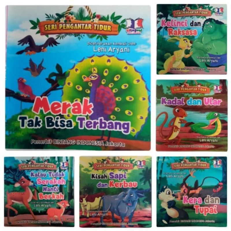 Buku Cerita Anak Pengantar Tidur Full Colour Bilingual