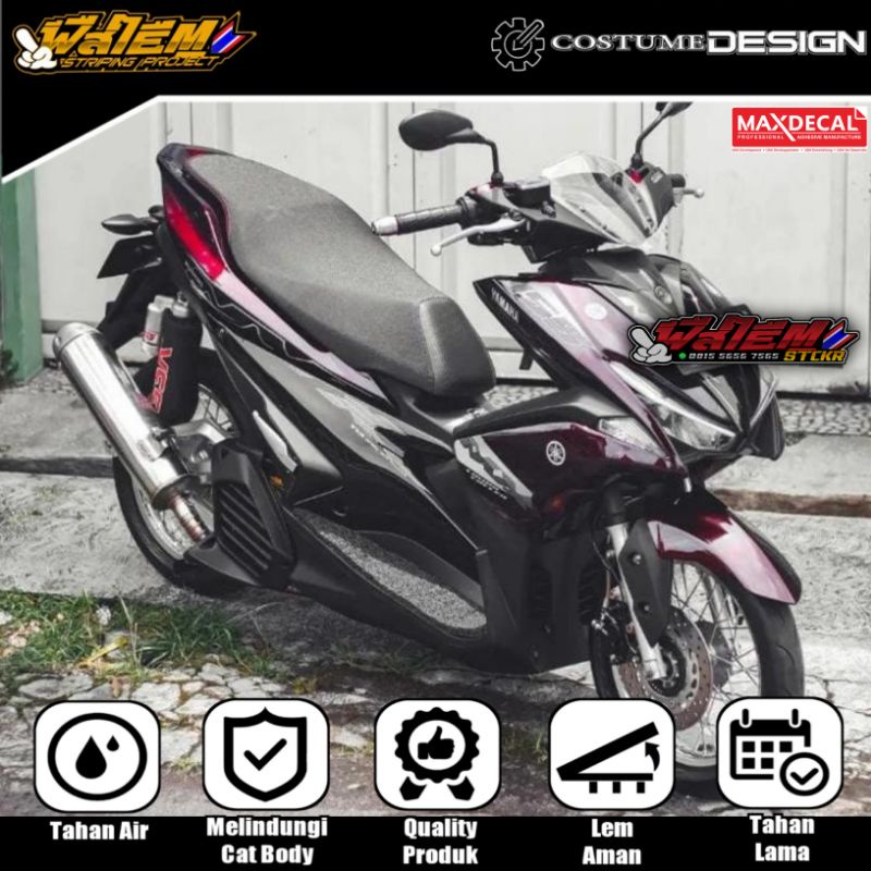 STICKER STRIPING AEROX NVX 155 SPECIAL TRANSPARAN