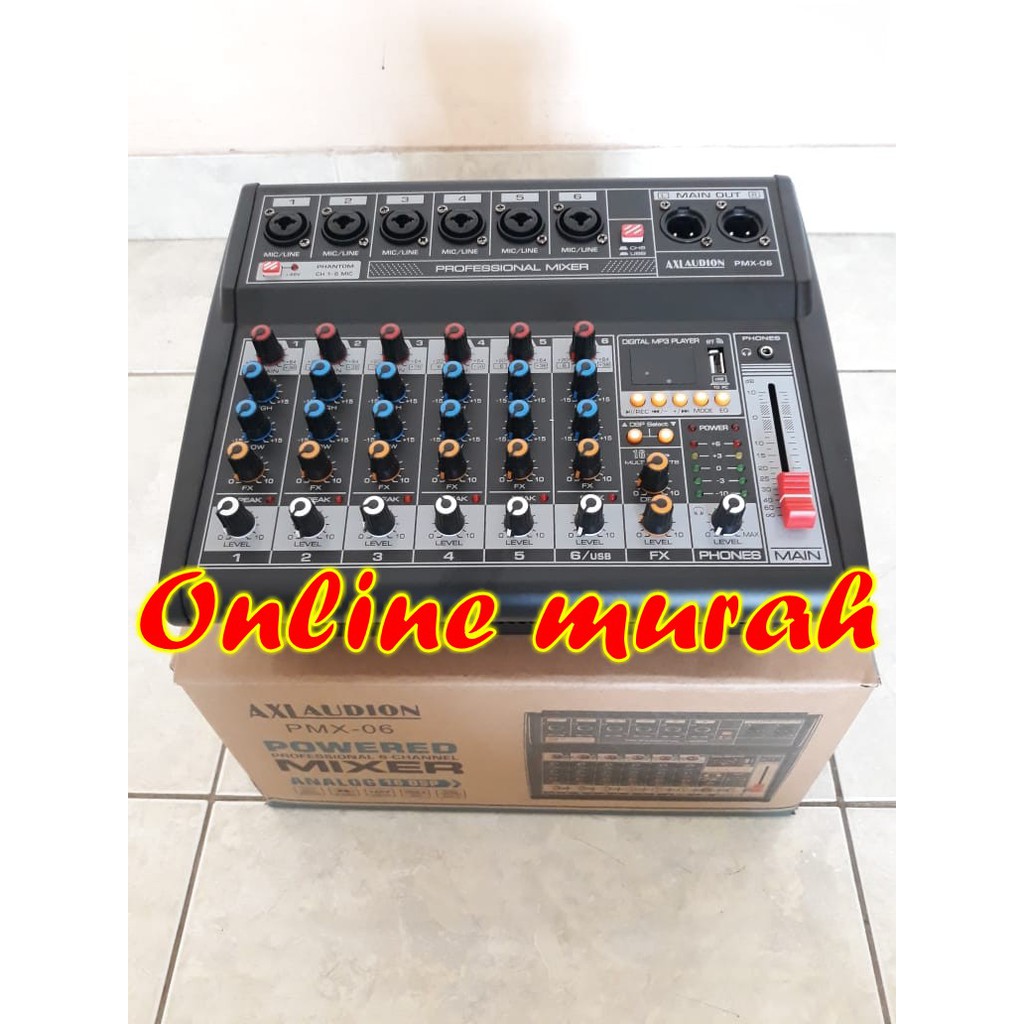 AXL AUDION PMX06 PMX 06  6 CHANNEL ORIGINAL POWER MIXER