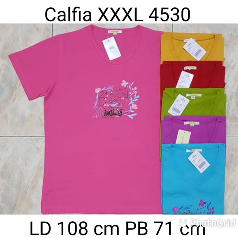 kaos atasan wanita calfia jumbo XXXL