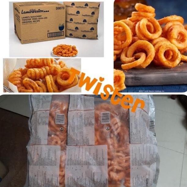 

MAKANAN BEKU / LAMBWESTON TWISTER CURLY FRENCH FRIES KENTANG GORENG IMPORT USA 2.3KG NON COD