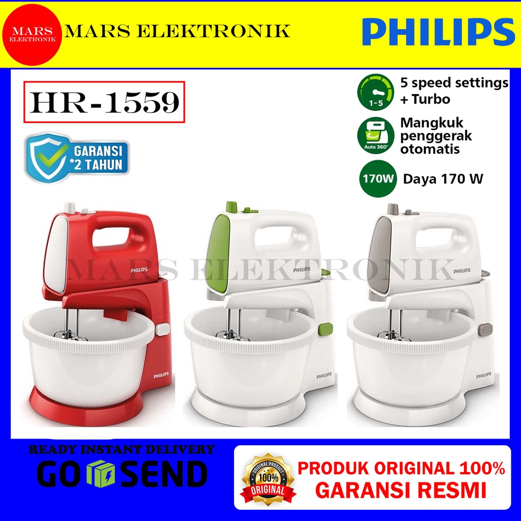 MIXER COM PHILIPS COMPLETE HR-1559/ STAND MIXER PHILIPS HR 1559/ MIXER COMPLETE PHILIPS HR1559