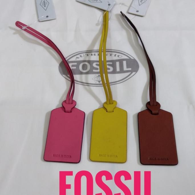 ACC TAS WANITA Gantungan Tas, kunci LUG TAG BAG CHARM FOSSIL