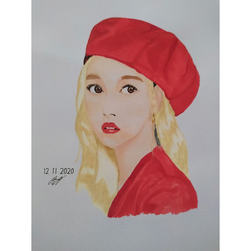 

lukisan tangan "Mina Twice