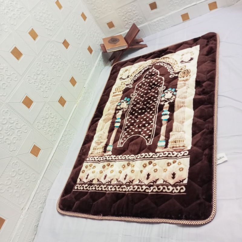 sajadah tebal turki sejadah turky empuk sajadah busa bulu lembut anti slip sejadah premium