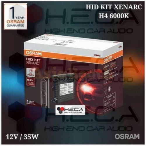 Unik Lampu Mobil HID OSRAM H4 6000K Xenarc DH4 Hi-Lo High Low ORIGINAL Berkualitas