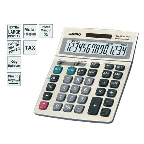 

Kalkulator Casio DM-1400 - Calculator Desktop/Kantor