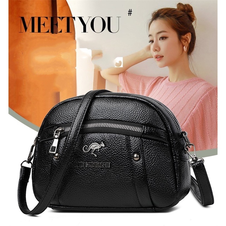 TAS SELEMPANG WANITA KULIT IMPORT BRANDED HITAM MARKUNA TA625B5 PREMIUM SLING BAG KECIL KOREA MURAH FASHION CEWEK REMAJA KEKINIAN BATAM SIMPLE CASUAL