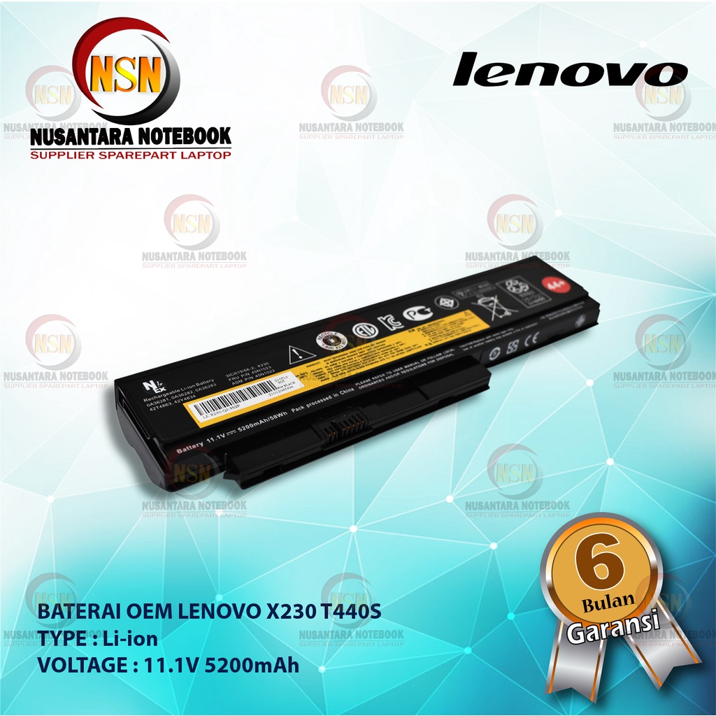 Baterai OEM Lenovo X230 T440S