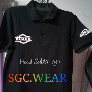  Polo  Shirt  Sablon custom  kaos  logo digital cotton pique 