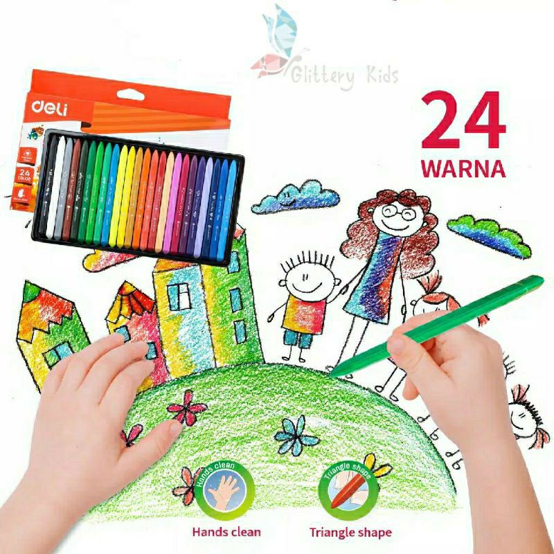 

GKT003 - Crayon Plastic 24 Warna