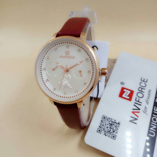 Naviforce jam kulit original for woman