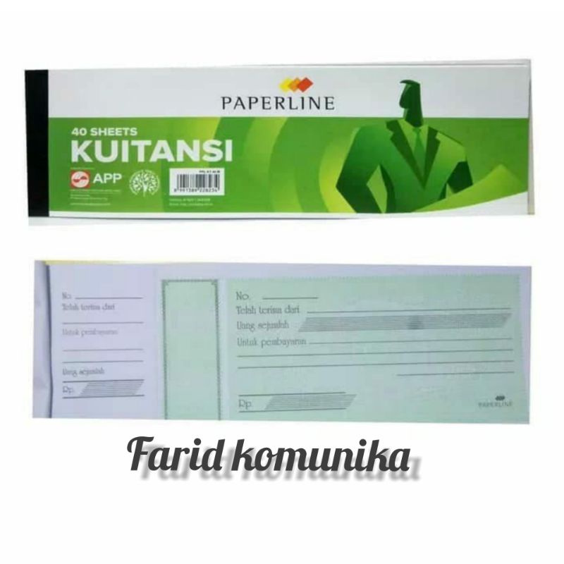 [HUSNA COLLECTION] BUKU KWITANSI Kecil PAPERLINE / Buku Kuitansi / Kwitansi Mini