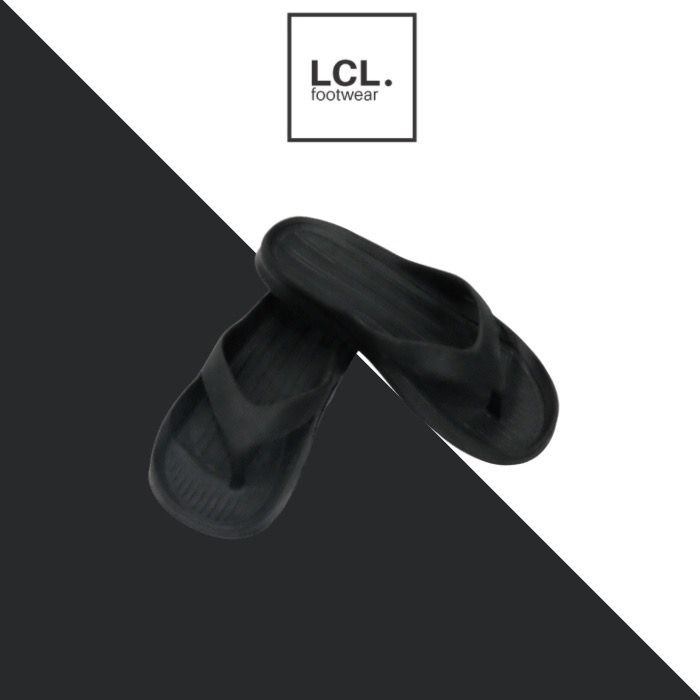 LCL. Sandal Jepit Sendal Anti Licin Ringan Proto Black LCL Footwear / Sandal Wanita dan Pria