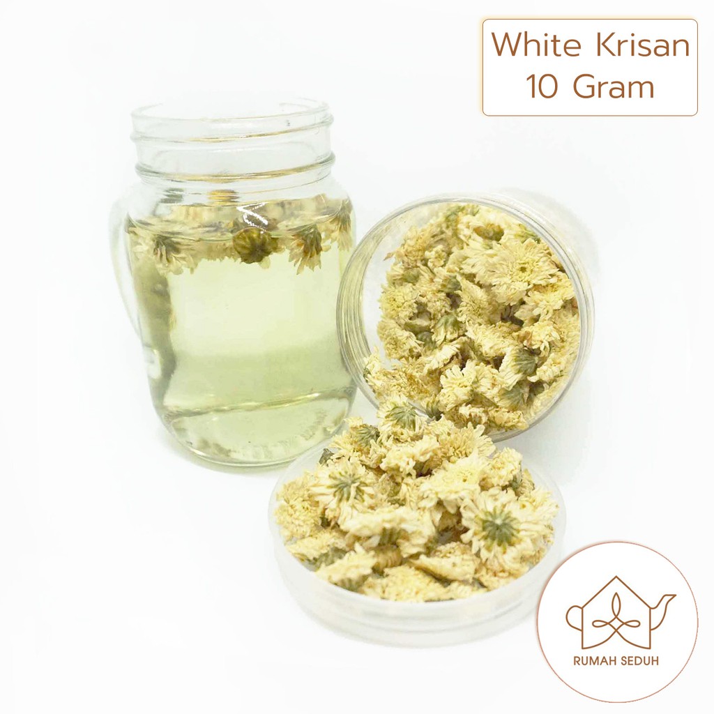 

10gr White Chrysanthemum Floral Tea / White Krisan Flower Tea / Teh Bunga Krisan Putih / Chrysant