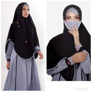 Gamis Aulia Nigella Ocean Blue