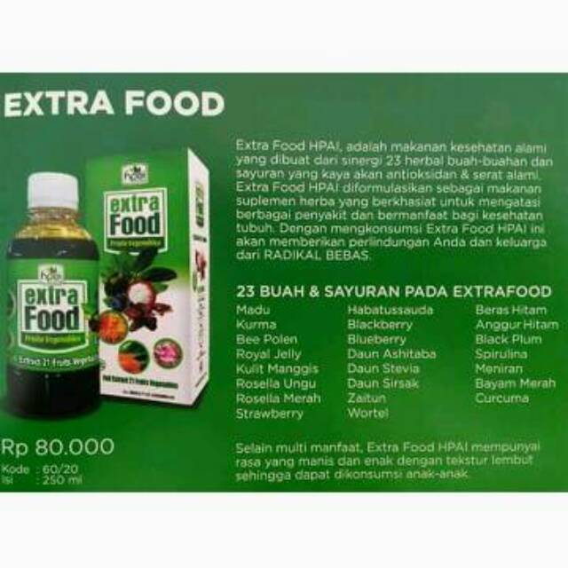 Extra Food Hpai Shopee Indonesia