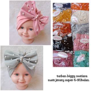 Turban Bayi / Turban Bab   y ( 0-3 tahun ) Pita Polos (READY