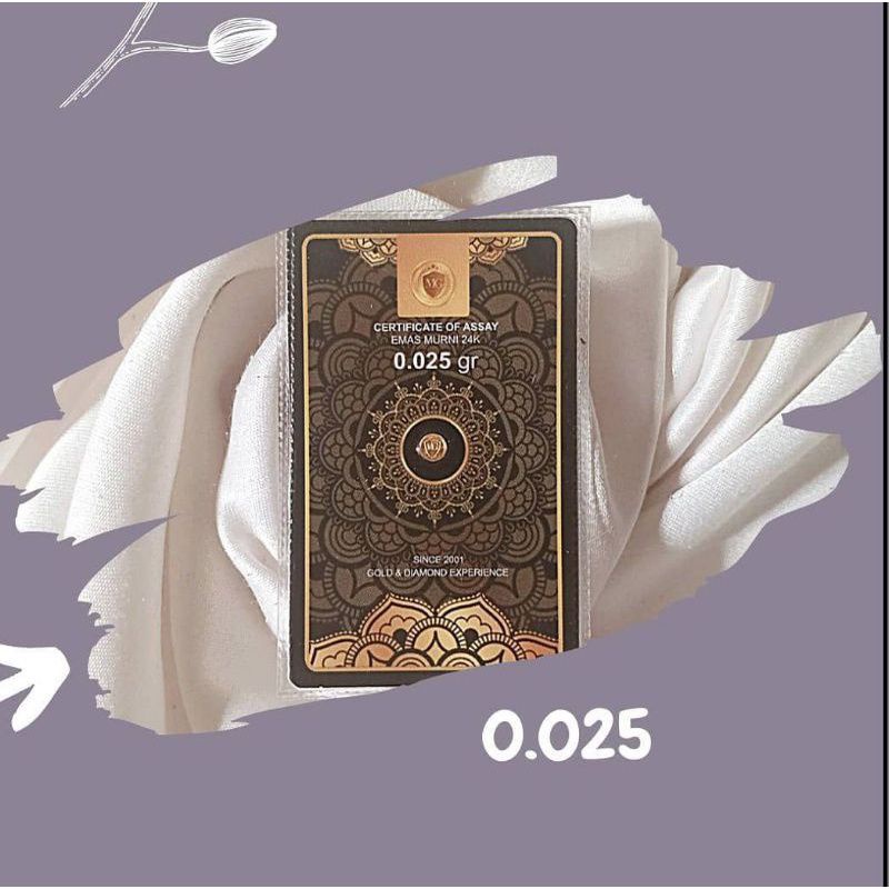 Emas Murni 24k 0,025gr