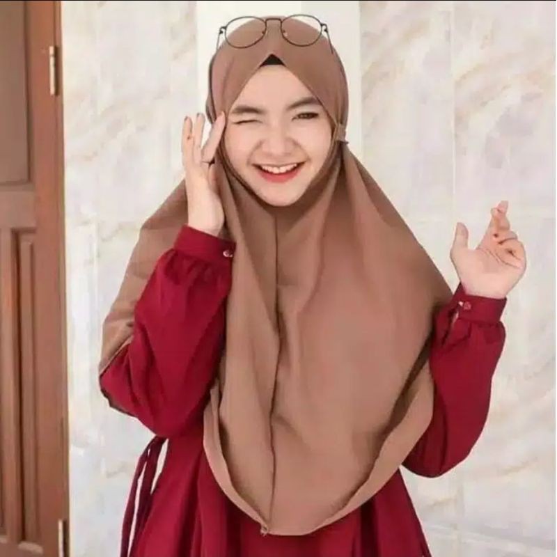 Bergo Maryam Tali NON Pad / Hijab Jilbab Kerudung Instan